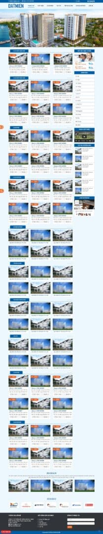 Mẫu website Bán đất nền - Giao diện chuẩn SEO ngành Bất động sản