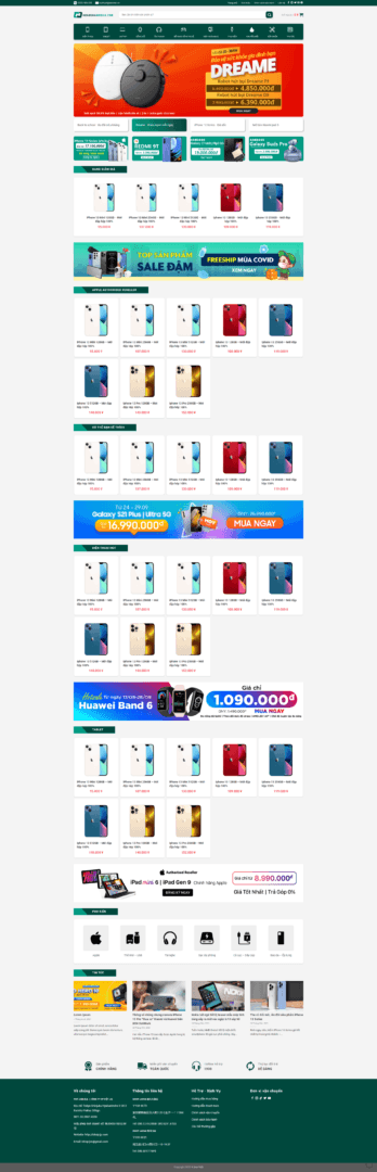 Mẫu website Ishopjapan - Giao diện chuẩn SEO ngành Nổi bật, Thương mại, Website Bán Hàng